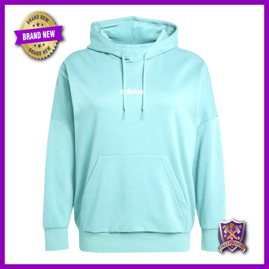 Plus Size Fleece Hoodie Regular Fit Kangaroo Pocket Active Wear